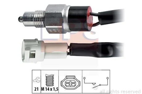 SUZUKI вимикач світла заднього ходу SWIFT EPS 1 860 119