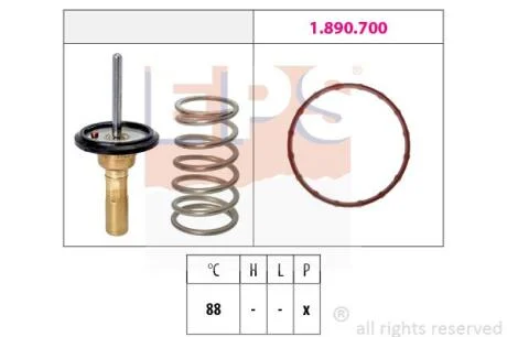 TOYOTA Термостат без корпусу YARIS 1.5 17- EPS 1 879 980