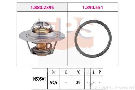 Термостат Citroen/Peugeot 88C 1.0-1.6 87- EPS 1 880 239