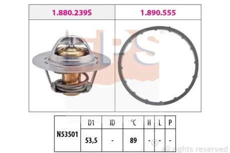 RENAULT термостат Laguna,Espace 1.8/2.0 93- 89 EPS 1 880 291