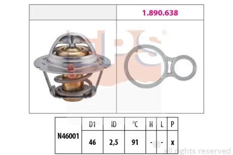 CHRYSLER термостат (Made in Italy!) Neon,PT Cruiser,Voyager,MINI EPS 1 880 524