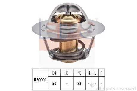 RENAULT термостат 83°С Megane 08- EPS 1 880 543S