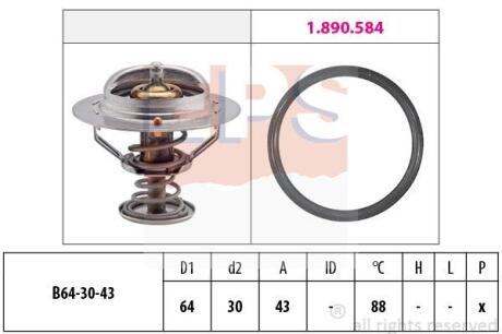 Термостат Mitsubishi Pajero 3.0I 24V V23C/W,V43W (6G72) 97.0 EPS 1 880 651