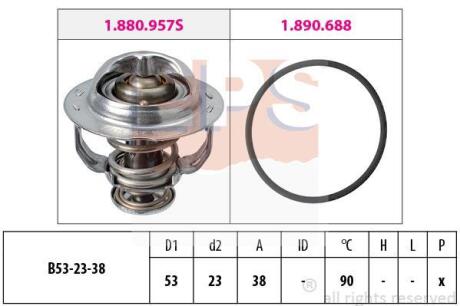 Термостат 90С VW Beetle/Jetta IV 2.0 Tsi 12-19 EPS 1 880 957