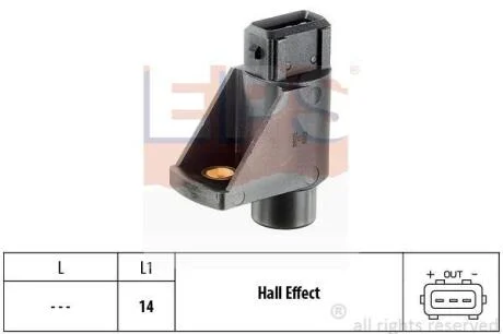 Датчик положення р/вала Opel Calibra A, Omega B, Vectra A 2.5-3.0 93-01 EPS 1 953 042