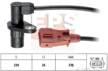 PEUGEOT датчик обертів двигуна Partner,106-405,Citroen Berlingo,Xsara 1.0/1.6 EPS 1 953 127