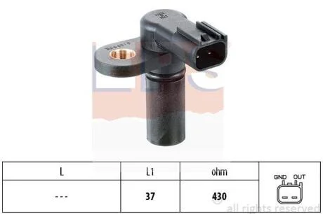 FORD Датчик оборотів двигуна MONDEO 2.5 00- EPS 1 953 166