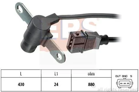 RENAULT Датчик оборотов двигателя Laguna I,Megane 1.9dTI EPS 1 953 198