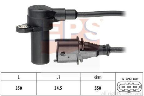 Датчик положення к/вала Opel Astra F/G, Meriva, Vecrta B/C, Zafira A 1.6-1.8 98- EPS 1 953 236