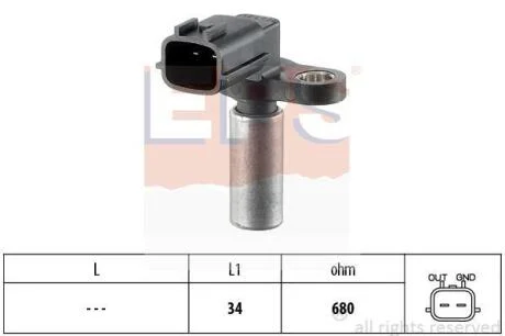 Датчик положення к/вала Nissan Almera II, Tino 2.2 00- EPS 1 953 276