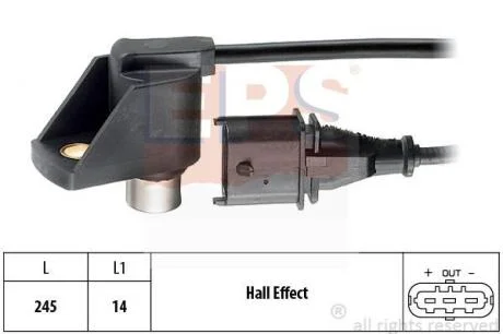 OPEL Датчик оборотов двигателя OMEGA 3.2 01- EPS 1 953 286