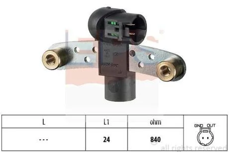 RENAULT Датчик оборотов двигателя Megane, Laguna, Scenic, 1,9DTi/DCi -03 EPS 1 953 324