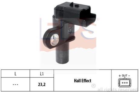 Датчик положення розпод.валу Fiat Ducato 2.0 JTD 02-, Citroen Jumper 2.0 Hdi 02- EPS 1 953 332