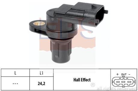 Датчик положення р/вала Fiat Ducato Ford C-Max, Fiesta VI, Focus, Mondeo IV Hyundai Santa Fe II Kia Ceed Opel Astra H, Corsa C, D, Zafira B 1.1-3.0D 09.00- EPS 1 953 361