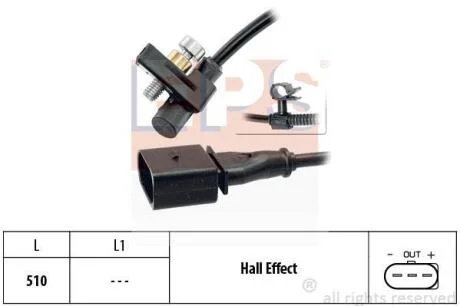 Датчик к/вала Seat, Skoda, VW 1.4 16V 05.97-07.05 EPS 1 953 446