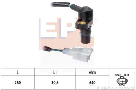 CITROEN Імпульсний датчик C1 1.0 05-, PEUGEOT, TOYOTA EPS 1 953 465