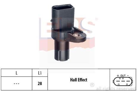 Датчик импульсов, Датчик импульсов, маховик, Датчик частоты вращения, управление двигателем, Датчик, положение распределительного вала, Датчик частоты вращения, автоматическая коробка передач EPS 1 953 473