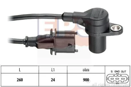 FIAT Датчик оборотов двигателя Iveco Daily -11 EPS 1 953 476