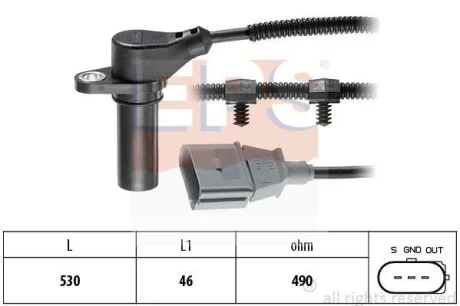 Датчик iмпульсiв Audi A3/Skoda Octavia/VW Bora 1.9TDI 00- EPS 1 953 504