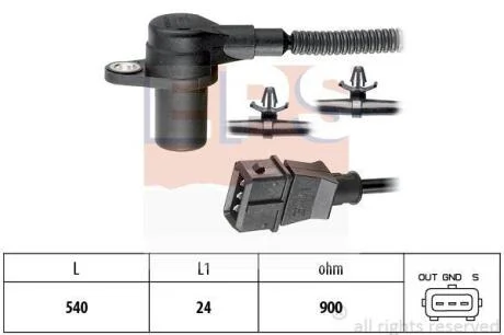 HYUNDAI Датчик розподільчого валу TERRACAN (HP) 2.9 CRDi 4WD 01-06 EPS 1 953 587
