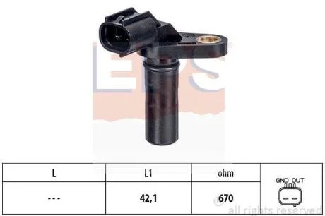 HYUNDAI Датчик обертів АКПП TERRACAN (HP) 2.5 TD 01-06, LEXUS IS I (_E1_) 200 99-05, TOYOTA AURIS 1.6 07- EPS 1 953 636