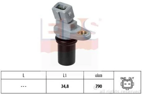 Датчик положення к/вала Smart Roadster, Fortwo 0.7-1.0 03- EPS 1 953 641