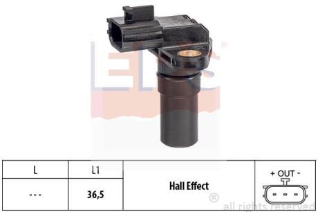 Датчик швидкості Jeep Compass 2.4 06-/Patriot 2.4 08-17/Nissan Juke 1.6 10-19/Qashqai 1.6/2.0 10-/Renault Megane III 2.0 09- EPS 1 953 649