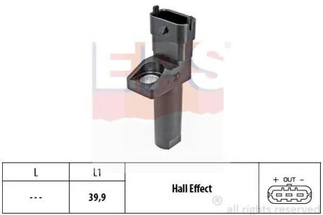 Датчик положення к/вала MB C (W203) 2.5/3.0/3.5 05-07 EPS 1 953 654