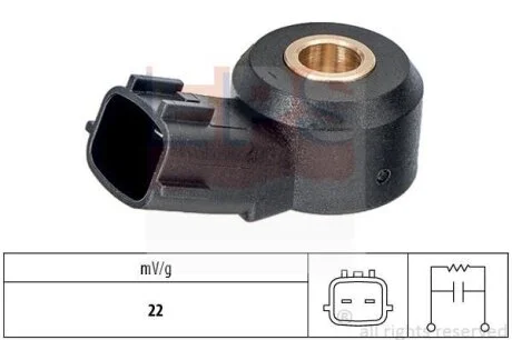 Датчик детонації Alfa Romeo Mito Fiat 500, Barchetta, Brava, Bravo I, Doblo, Doblo Cargo, Fiorino, Grande Punto, Idea, Linea, Marea, Multipla, Palio, Panda, Punto, Punto Evo, Qubo 1.1-1.8 05.91- EPS 1 957 115