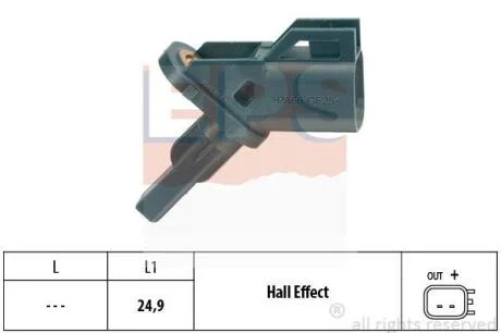 FORD датчик ABS передн.C-Max,Focus II,Mondeo IV EPS 1 960 002