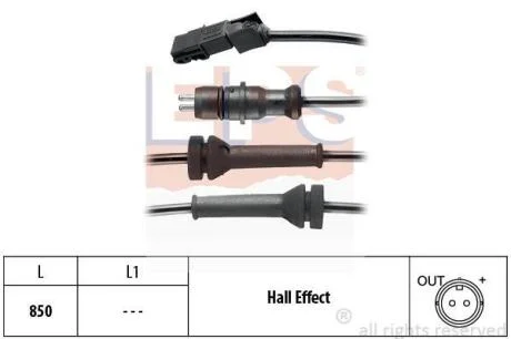 RENAULT датчик ABS задн.Megane,Scenic EPS 1 960 052