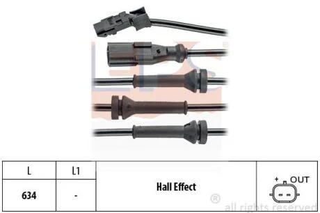 Датчик ABS перед Dacia Logan, Clio,Modus EPS 1 960 056