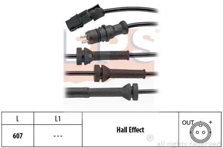 RENAULT Датчик ABS передн.Espace IV,Laguna II 02- EPS 1 960 069
