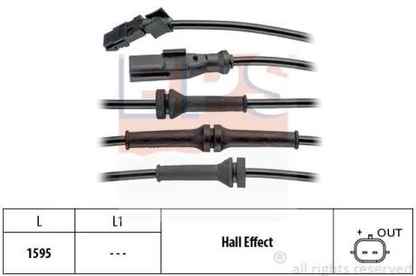 RENAULT датчик ABS задн.прав.Kangoo 08- EPS 1 960 145