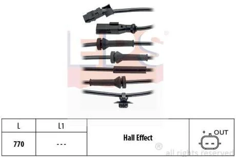 Датчик ABS передній Renault Kangoo 08- EPS 1 960 148