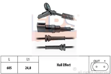FORD датчик ABS Transit Connect 1,8 02-. EPS 1.960.152