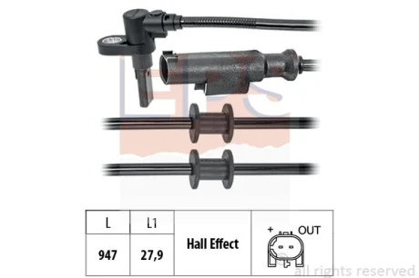 Датчик ABS DB Sprinter 06- EPS 1 960 203
