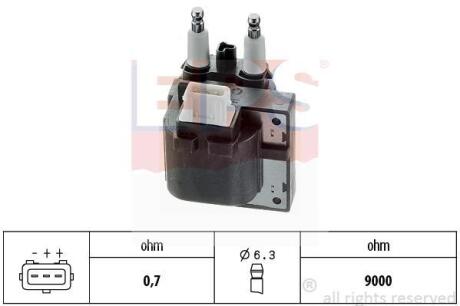 VOLVO котушка запалювання S40,V40 96- EPS 1 970 356