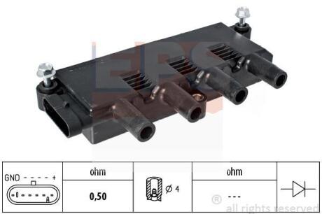 Котушка запалювання Fiat Punto/Doblo 1.2-1.4 05- EPS 1 970 423