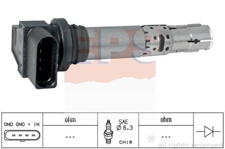 Котушка запалювання VW Passat/Skoda Octavia/Seat Toledo 1.2-1.6 98- 12V EPS 1 970 474