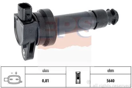 Кoтушка запалювання Hyundai Elantra, i30, KIA Cerato, 1.6 04.04- EPS 1 970 495