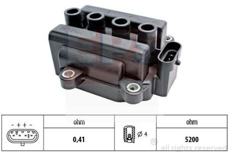Котушка запалювання Dacia Logan 1.2 06-/Renault Clio 1.2 16V 05- EPS 1 970 518
