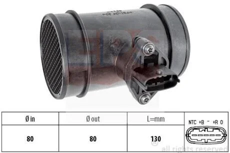 Витратомір повітря (дизель) OPEL Frontera B 2,2 Vectra B 2,6/3,2 FIAT 2,8 EPS 1 991 034