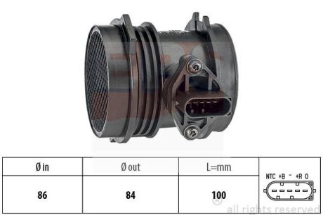Витратомір повітря DB W202W210R129/230 -97 EPS 1 991 064