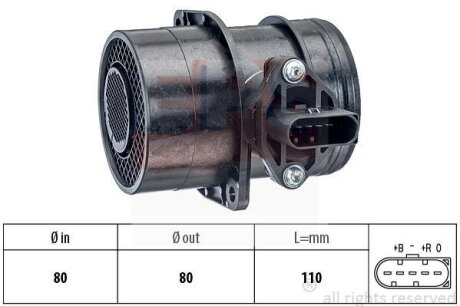 VW Расходомер воздуха Audi A3/4/6,Seat,Ford Galaxy,Skoda fabia,Octavia,SuperB,Caddy III,Golf IV,V,LT28-46,T5,Passat,Sharan,Touareg 1.9/2.5TDI EPS 1 991 191
