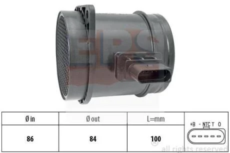 Расходомер воздуха AUDI Q7 3,6FSI 07-, VW Passat, Touareg 3,6FSI 05-. EPS 1 991 329