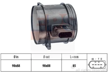 Витратомір повітря BMW X3 (E83) X5(E70) X6(E71.E72) 2006- EPS 1 991 348