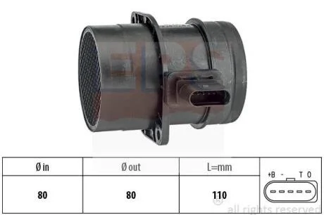 Витратомір повітря Audi A3/A4/A5/A6/Q5/VW Golf/Passat/Transporter 2.0 tdi - 2.5Tdi 03-15 EPS 1 991 357