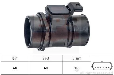 Витратомір повітря Renault Kangoo, 06- EPS 1 991 388