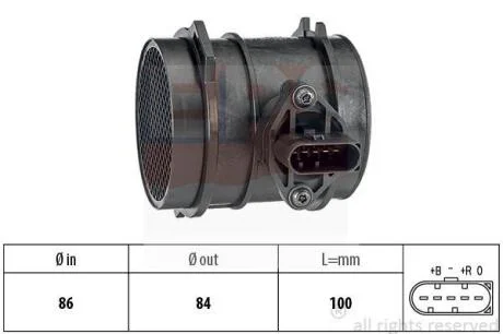 Витратомір повітря AUDI A6 2,7Biturbo 99-01 EPS 1 991 444